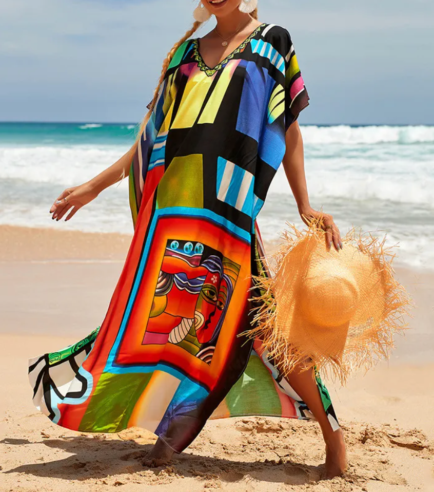 Ornella™ | Sommarens Luftiga Kaftanklänning