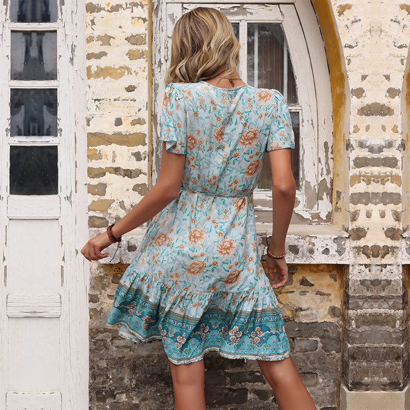 Carmen™ | Bohemisk Blomsterklänning