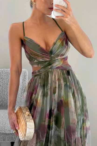 Tuva™ | Blommig Maxiklänning