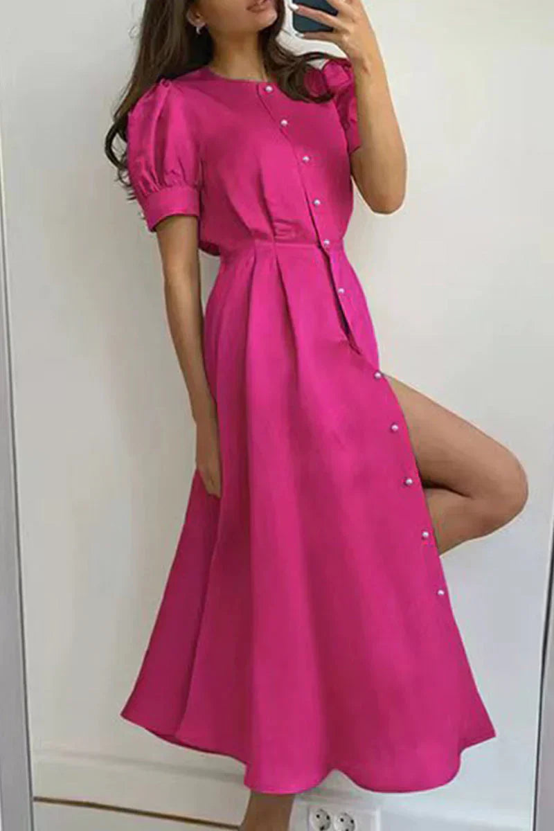 Amelia™ | Elegant Sommarklänning med Mönster