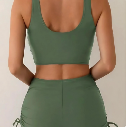 Solisa™ | Randig V-ringad Bikini