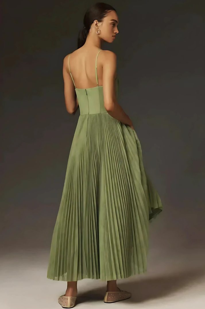 Isabella™ | Plisserad Tyllmidiklänning