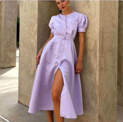 Amelia™ | Elegant Sommarklänning med Mönster