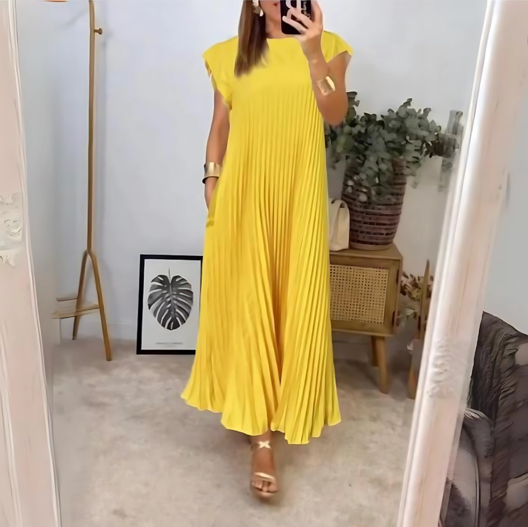 Seline™ | Lätt Plisserad Klänning