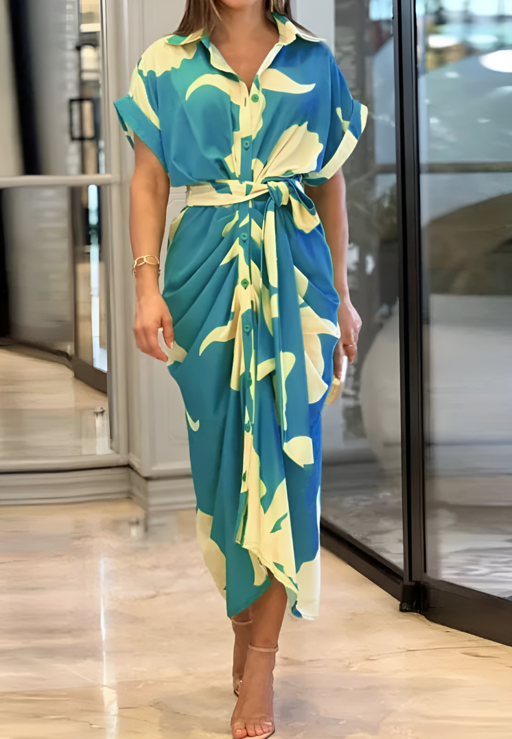 Amalia™ | Lyxig Omlott Maxiklänning