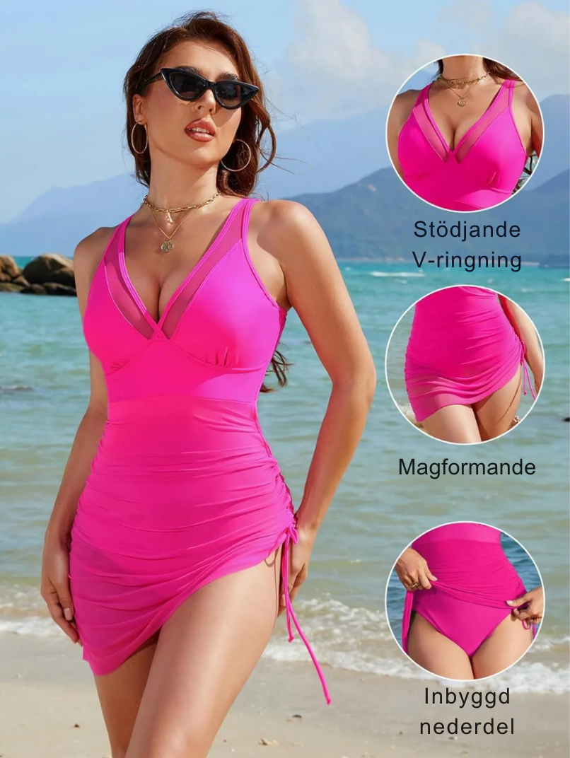 Marina™ | Baddräktklänning med Skort–kjol