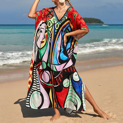Ornella™ | Sommarens Luftiga Kaftanklänning