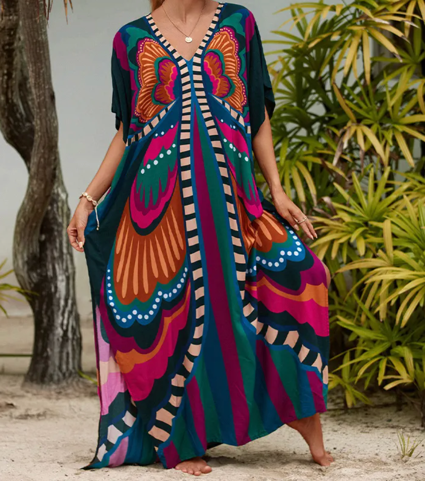 Ornella™ | Sommarens Luftiga Kaftanklänning