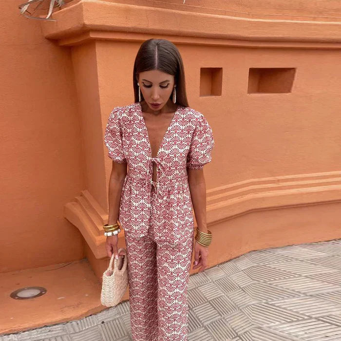 Lesley™ | Chic Sommarset i Två Delar