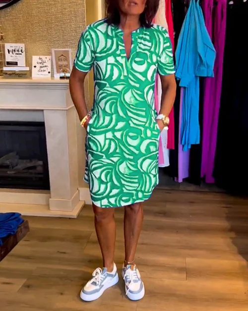 Elina™ | Sommarklänning med V-ringning