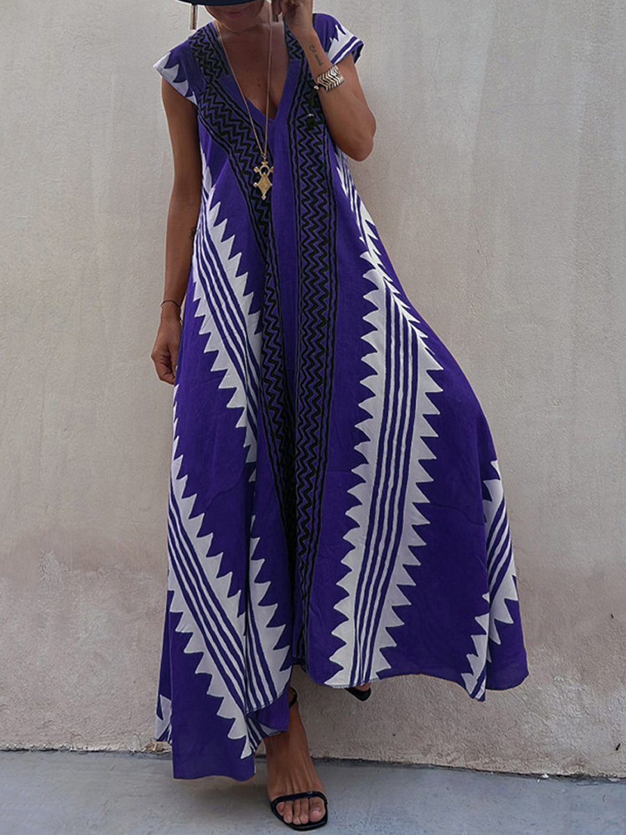 Boho™ | Ärmlös Klänning med V-Ringning