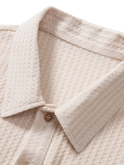 Erik™ | Waffle Knit Pikétröja