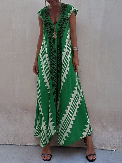 Boho™ | Ärmlös Klänning med V-Ringning