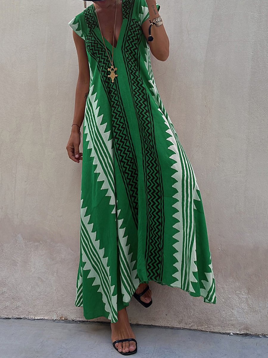 Boho™ | Ärmlös Klänning med V-Ringning