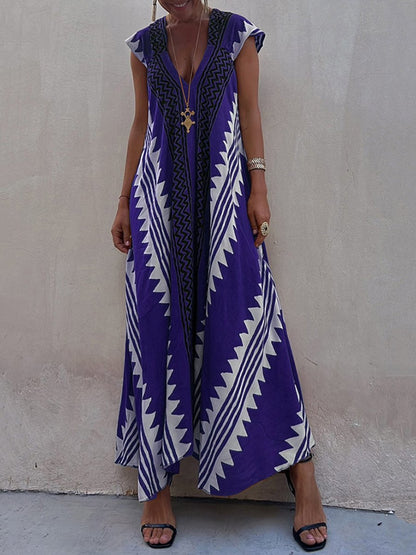 Boho™ | Ärmlös Klänning med V-Ringning