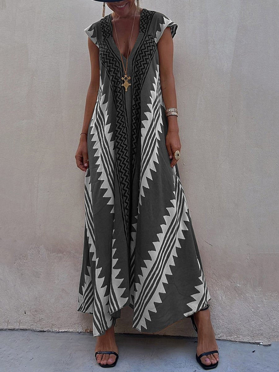Boho™ | Ärmlös Klänning med V-Ringning