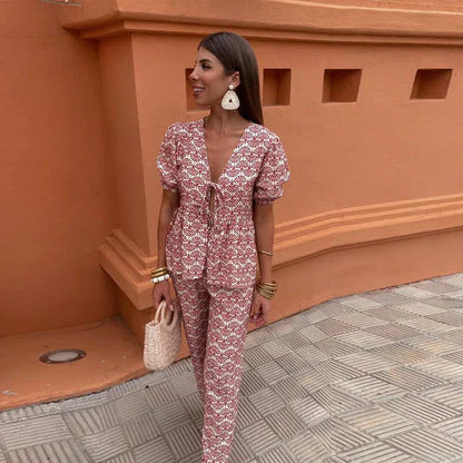 Lesley™ | Chic Sommarset i Två Delar