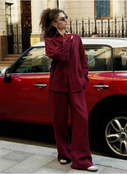 Noa™ | Somrig 2-delad outfit i topp & byxa